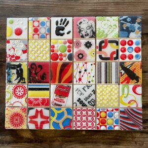 Andy Warhol Shower Tile close up