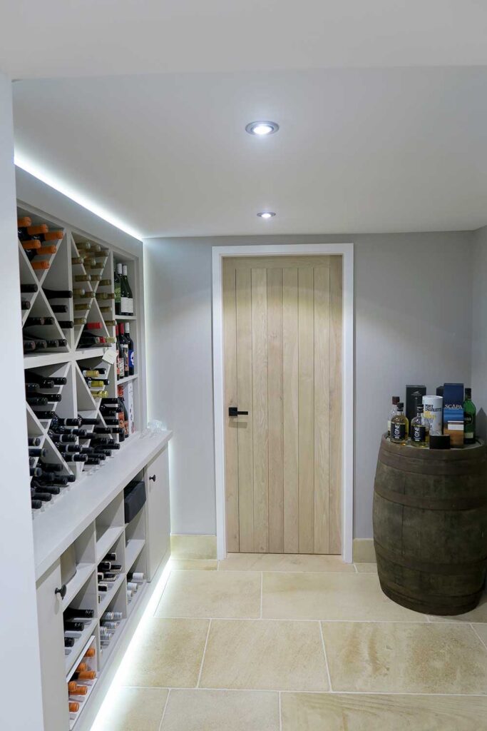 Bespoke wine rack and gin rack