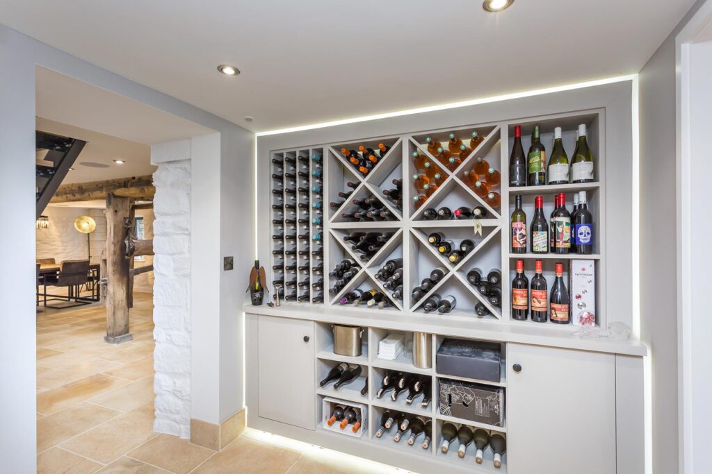 Bespoke wine rack and gin rack