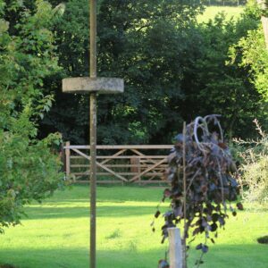 Original mill workings as a garden feature