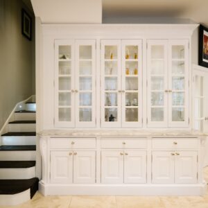 Bespoke white painted kitchen cabinetry